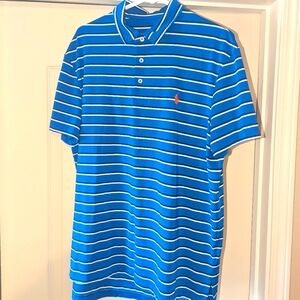 Polo Ralph Lauren Blue White Stripe Performance